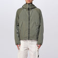 Cp Company Goggle Hooded Chrome Jacket In Bronze Green