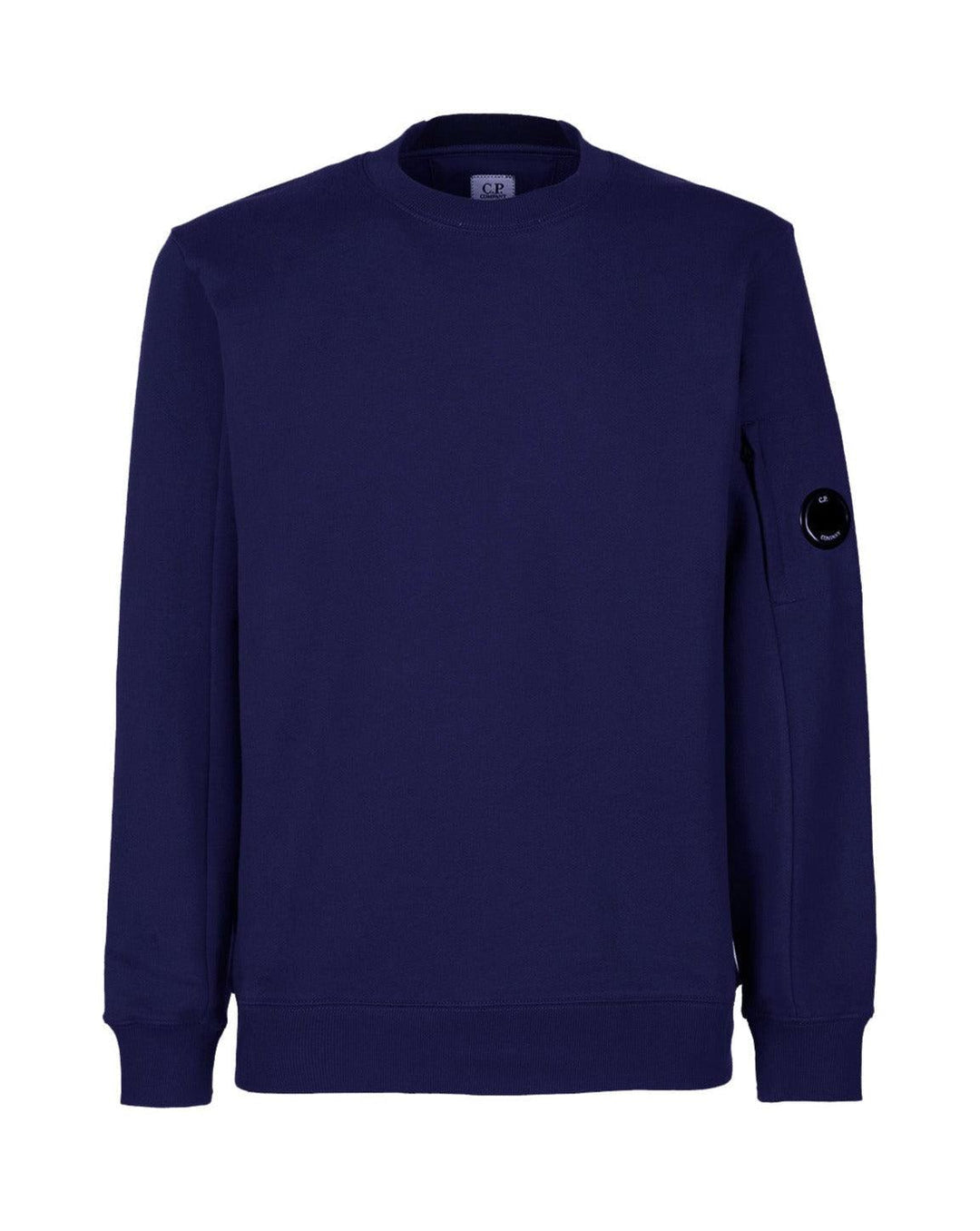 Cp Company Diagonal Raised Cotton Lens Sweatshirt Medieval Blue