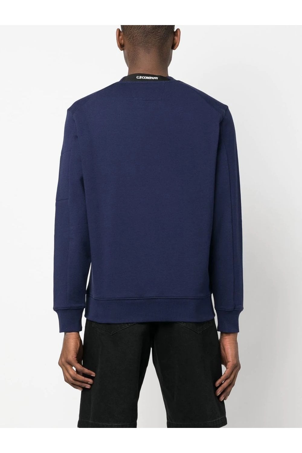 Cp Company Diagonal Raised Cotton Lens Sweatshirt Medieval Blue